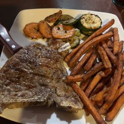 Bigfoot Steakhouse - The 14oz T-bone steak.