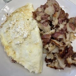 Fig and cheese omelette