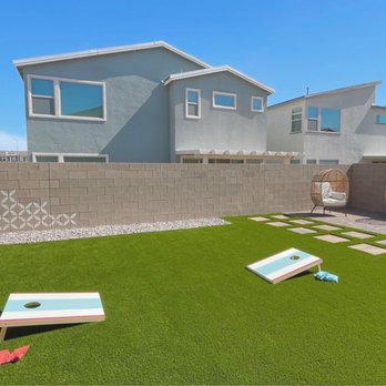Advantage Landscape - Turf + Arizona River Rock - Landscaping Near Me - Las Vegas, Nevada