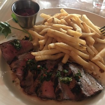 Great Maple - Flat steak and frites... less than impressive. No flavor and too chewy for a medium - New American Near Me - Newport Beach, California Great Maple - Flat steak and frites... less than impressive. No flavor and too chewy for a medium - New American Near Me - Newport Beach, California