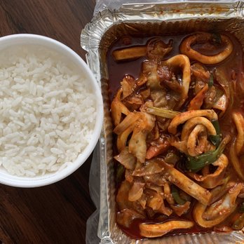 Halmae Noodle - Spicy Fried Squid $15.99 - Korean Near Me - Palisades Park, New Jersey Halmae Noodle - Spicy Fried Squid $15.99 - Korean Near Me - Palisades Park, New Jersey