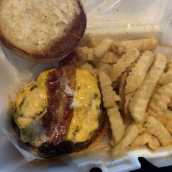 Wall's Diner - Bacon double cheeseburger with a double order of fries.