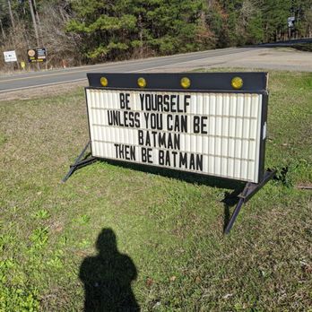 Curtis Grocery - Funny sign outside! - Grocery Near Me - Hornbeck, Louisiana Curtis Grocery - Funny sign outside! - Grocery Near Me - Hornbeck, Louisiana