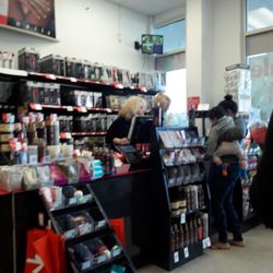 Sally Beauty - Busy Saturday afternoon. There was a line of at least 5 people. The employees talks and talks!!