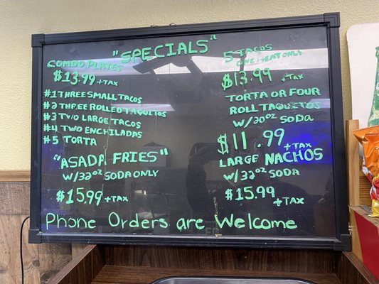 Menu photo 1 Tacos-Duran-go Fresno, CA