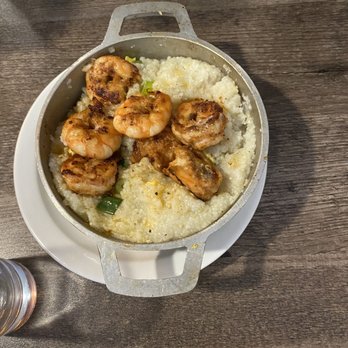 Skil-Lit Cafe - Cheese grits and Cajun shrimp.. eggs also come with this dish and were on a separate plate. - Breakfast & Brunch Near Me - Trenton, New Jersey Skil-Lit Cafe - Cheese grits and Cajun shrimp.. eggs also come with this dish and were on a separate plate. - Breakfast & Brunch Near Me - Trenton, New Jersey