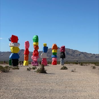 Seven Magic Mountains - Public Art Near Me - Las Vegas, Nevada Seven Magic Mountains - Public Art Near Me - Las Vegas, Nevada