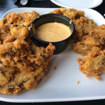 Barrel House - Portobello mushrooms. With some already gobbled up! - American Near Me - Dubuque, Iowa