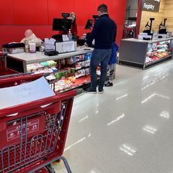 Target - Woman working counter
