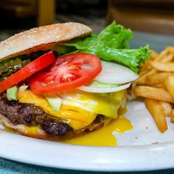 Tennessee Grill - Cheeseburger with avocado and a fried egg $12