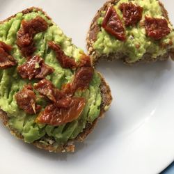 Veget Bistro Cafe - Avocado toast with sun dried tomato