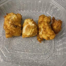 Supposed to be fish, more like nuggets.