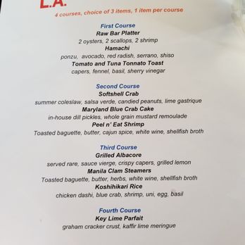 Fishing With Dynamite - DineLA July 2018 menu - Seafood Near Me - Manhattan Beach, California
