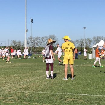 Round Rock Multipurpose Complex - The golden snitch at Quidditch on field 4 - Recreation Centers Near Me - Round Rock, Texas