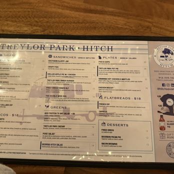 Treylor Park - Hitch - Menu - New American Near Me - Savannah, Georgia