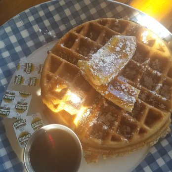 Auntie's Kitchen - Banana bread waffle. It really tastes like banana bread! - Hawaiian Near Me - Lahaina, Hawaii