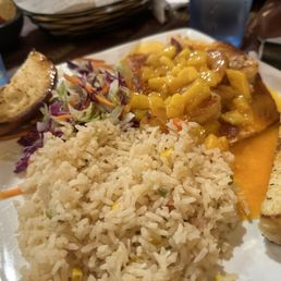 Tropical Salmon with spicy rice Tropical Salmon with spicy rice