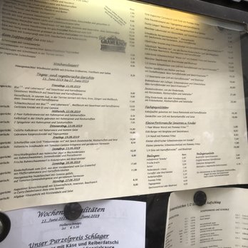 Zum Augustiner - Restaurant menu - German Near Me - Munich, BY Zum Augustiner - Restaurant menu - German Near Me - Munich, BY