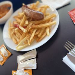 Soup & Sausage Bistro - Too salty sausage & fries