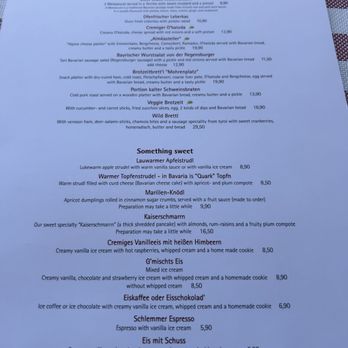 Fischer's Mohrenplatz - Menu - Bavarian Near Me - Garmisch-Partenkirchen, BY