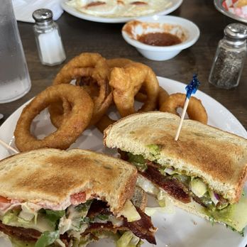 Amy’s Cafe - BLT with onion rings - Tex-Mex Near Me - Hurst, Texas