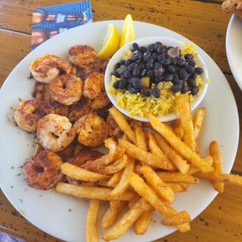 Sunset Grille - Blackened fish and shrimp entree - Seafood Near Me - Saint Augustine, Florida Sunset Grille - Blackened fish and shrimp entree - Seafood Near Me - Saint Augustine, Florida