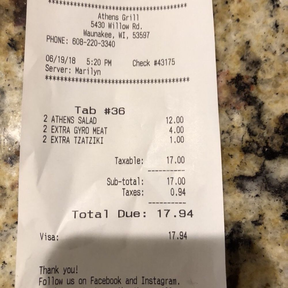 Athens Grill - Greek Near Me - Waunakee, Wisconsin Athens Grill - Greek Near Me - Waunakee, Wisconsin
