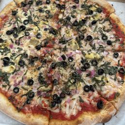 vegan pizza... didn't like vegan pizza... didn't like