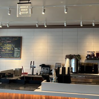 Starbucks - a coffee bar with a chalkboard menu on the wall - Coffee & Tea Near Me - Hazlet, New Jersey Starbucks - a coffee bar with a chalkboard menu on the wall - Coffee & Tea Near Me - Hazlet, New Jersey