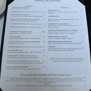 Osteria del Pastaio - Menu - Italian Near Me - Chicago, Illinois Osteria del Pastaio - Menu - Italian Near Me - Chicago, Illinois