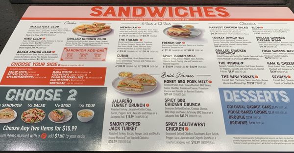 Menu photo 2 McAlister's Deli Middleburg Heights, OH Menu photo 2 McAlister's Deli Middleburg Heights, OH