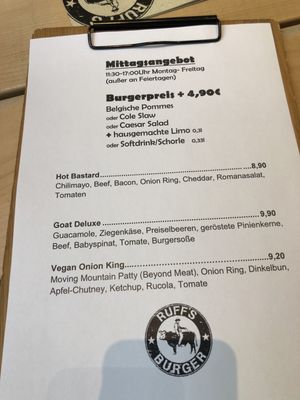 Menu photo 2 Ruff's Burger Munich, BY