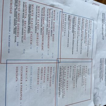 Corazon Comedor - Drink menu - Mexican Near Me - Santa Barbara, California