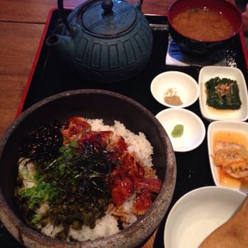 Kingyo Izakaya - Sizzling grilled eel stone bowl lunch set - Japanese Near Me - Toronto, Ontario