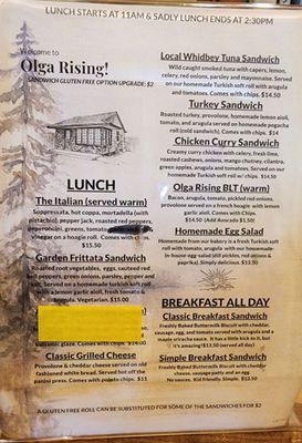 Menu photo 1 Olga Rising Eastsound, WA Menu photo 1 Olga Rising Eastsound, WA