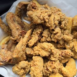 JJ Fish & Chicken - Pick 3 Combo - Wings, Gizzards & Catfish Nuggets