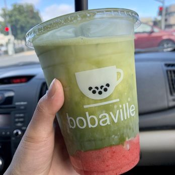 Bobaville - Matcha strawberry - Coffee & Tea Near Me - Daly City, California