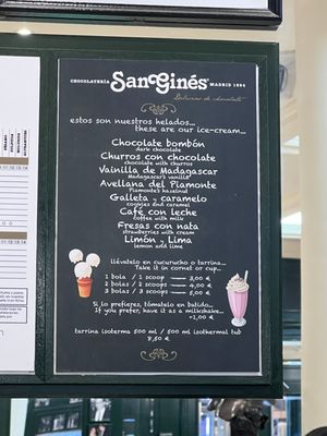 Menu photo 5 Chocolatería San Ginés Madrid, M