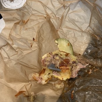 The Kroft - Piece of broken gray plastic in my cubano sandwich - Poutineries Near Me - Long Beach, California
