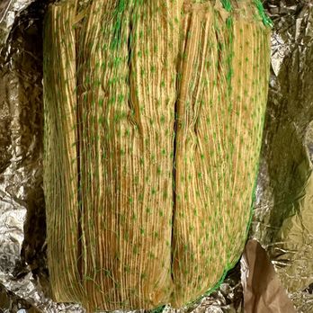 Olgitas Molino - Tamales - green netting means spicy pork - Mexican Near Me - San Antonio, Texas