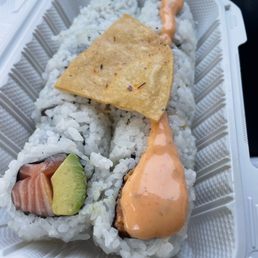 Salmon avocado and spicy salmon