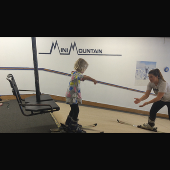Mini Mountain Indoor Ski Ctr - A student practicing unloading the ski lift. Where else can you practice this? - Ski Schools Near Me - Bellevue, Washington Mini Mountain Indoor Ski Ctr - A student practicing unloading the ski lift. Where else can you practice this? - Ski Schools Near Me - Bellevue, Washington