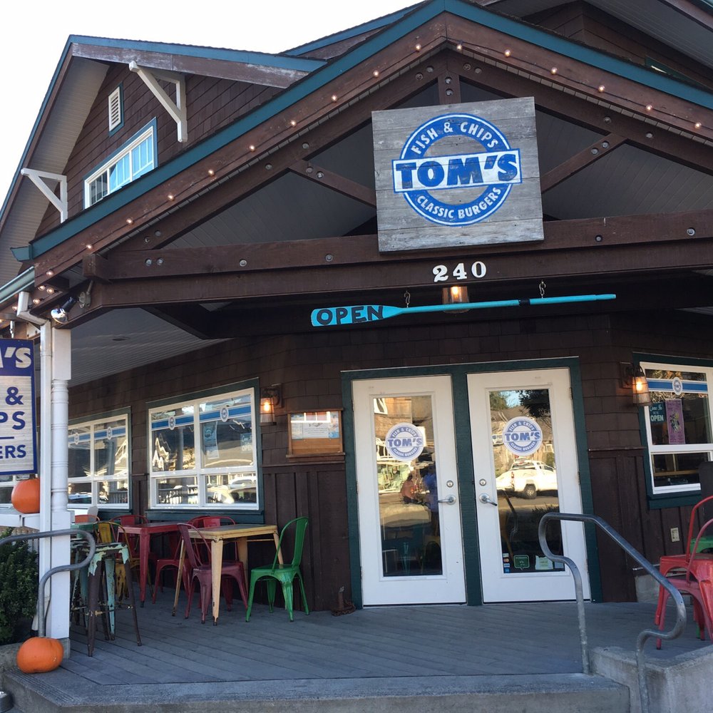Tom's Fish N Chips - Got the upgraded Halibut and chips. W salad. Cashier had great customer service - Burgers Near Me - Cannon Beach, Oregon Tom's Fish N Chips - Got the upgraded Halibut and chips. W salad. Cashier had great customer service - Burgers Near Me - Cannon Beach, Oregon