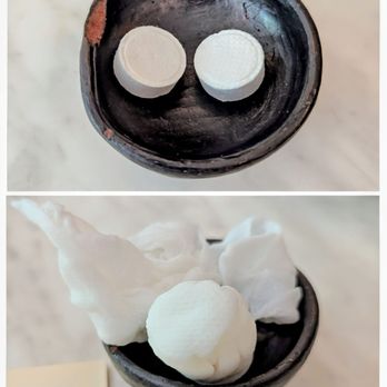 Makina Cafe - These are NOT mints!! lol Pour in hot water, and the towelettes will expand; ready for use! - Ethiopian Near Me - Sunnyside, New York Makina Cafe - These are NOT mints!! lol Pour in hot water, and the towelettes will expand; ready for use! - Ethiopian Near Me - Sunnyside, New York