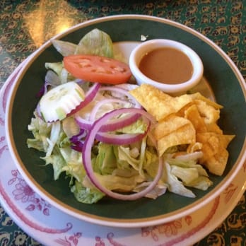 Thai Orchid Restaurant - Thai Salad--It's amazing. I know the lettuce looks ordinary, but the dressing is the best. - Thai Near Me - Aberdeen, North Carolina Thai Orchid Restaurant - Thai Salad--It's amazing. I know the lettuce looks ordinary, but the dressing is the best. - Thai Near Me - Aberdeen, North Carolina