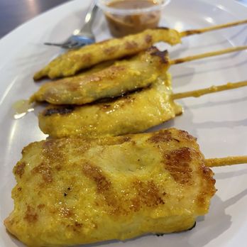 Thai Time Cafe - Chicken Satay (4 Pieces) - Thai Near Me - Joplin, Missouri Thai Time Cafe - Chicken Satay (4 Pieces) - Thai Near Me - Joplin, Missouri