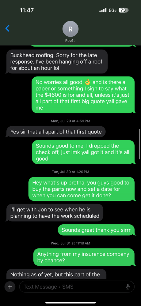 Slide of Buckhead Roofing