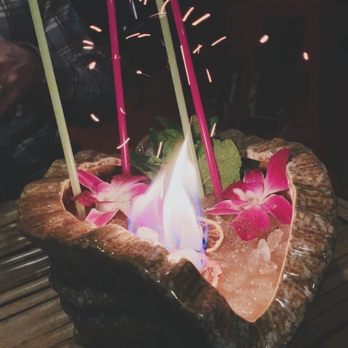 Hot Joy - Oye Pono Que Paso, Share-a-bowl drink for 4. Comes on fire and full of tiki flavor. - Asian Fusion Near Me - San Antonio, Texas Hot Joy - Oye Pono Que Paso, Share-a-bowl drink for 4. Comes on fire and full of tiki flavor. - Asian Fusion Near Me - San Antonio, Texas