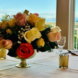 Real floral centerpiece