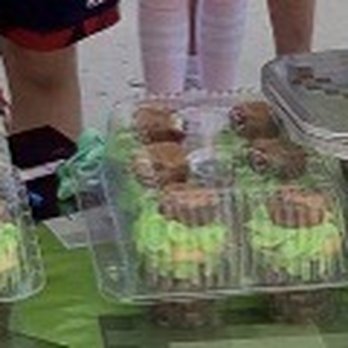 Angie's Gluten Free Bakery - Custom cupcakes: Minecraft party: cupcakes with hot green icing with cookie muffins ontop!! So delicious- yuuuummmm! - Custom Cakes Near Me Angie's Gluten Free Bakery - Custom cupcakes: Minecraft party: cupcakes with hot green icing with cookie muffins ontop!! So delicious- yuuuummmm! - Custom Cakes Near Me